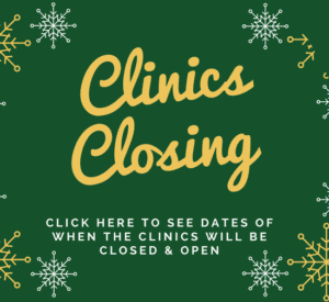 Clinic Closing for Holidays