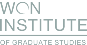 a logo for the won institute of graduate studies