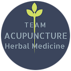 a logo for team acupuncture herbal medicine