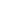a white icon of a person sitting in a lotus position on a black background .